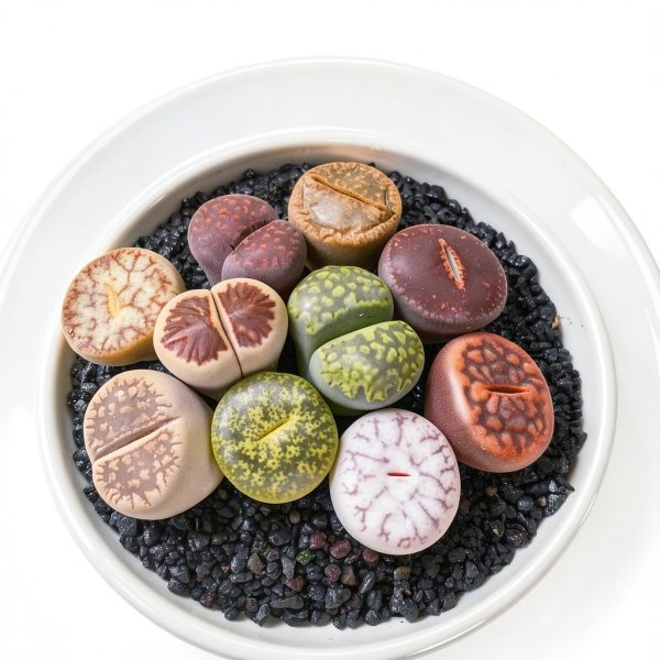 Lithops Succulent Plants 10 pcs Bare Root Random Mix Rare Succulents-4