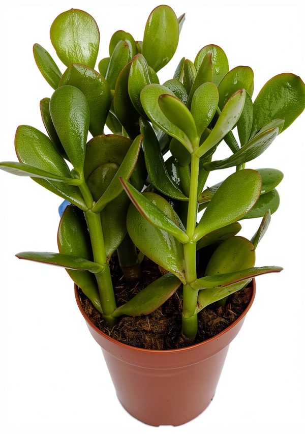 Sunset Jade Plant Hirts Gardens Succulent Easy Grow 4" Pot-0