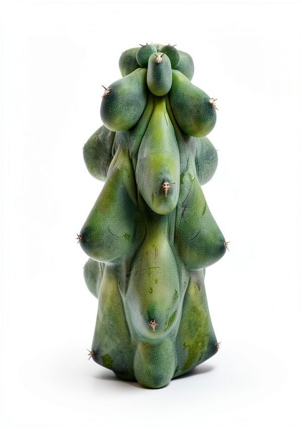 Boobie Cactus Live Plant - Myrtillocactus Geometrizans Fukurokuryuzinboku - 5-6 Inch Height, Unique Succulent Cactus for Indoor and Outdoor Home and Garden Decor, Low Maintenance and Drought-Tolerant-1