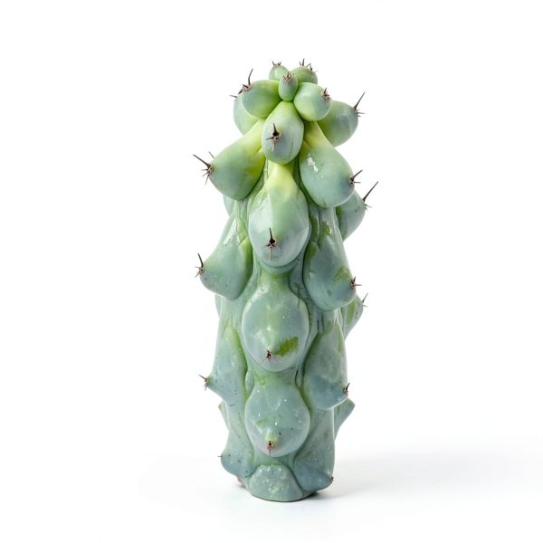 Boobie Cactus Live Plant - Myrtillocactus Geometrizans Fukurokuryuzinboku - 5-6 Inch Height, Unique Succulent Cactus for Indoor and Outdoor Home and Garden Decor, Low Maintenance and Drought-Tolerant-2