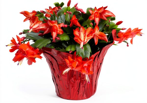 Green Circle Growers Live Christmas Cactus in 6-Inch Decorative Pot – Holiday Blooming Houseplant, Easy Care Indoor Décor-0